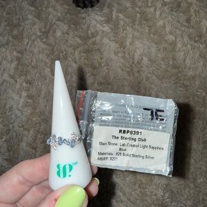 Bomb Party Sterling Silver Sapphire Ring